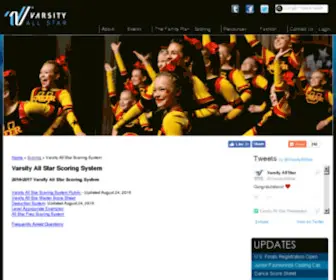 Thejamscore.com(Cheerleading) Screenshot
