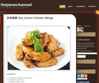 Thejanechannel.com(Creative recipes for daily inspiration) Screenshot