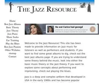 Thejazzresource.com(The Jazz Information Resource) Screenshot