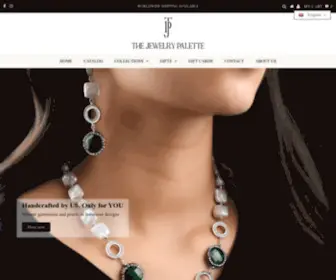 Thejewelrypalette.com(Shop Pearl and Gemstone Jewelry) Screenshot