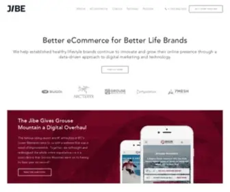 Thejibe.com(BigCommerce, Shopify Plus, and Magento eCommerce Agency) Screenshot
