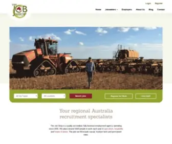 Thejobshop.com.au(Providing Great Jobs for Australians) Screenshot
