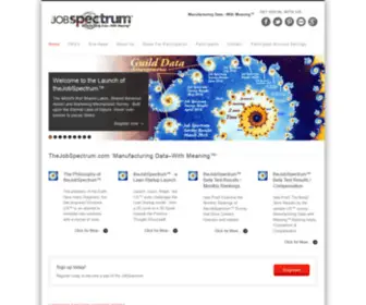 Thejobspectrum.com(‘Manufacturing Data) Screenshot