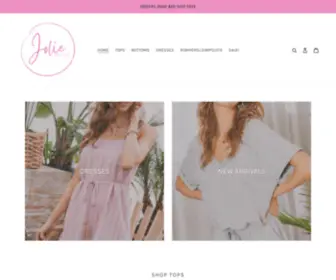 Thejolieboutique.com(Jolie boutique) Screenshot