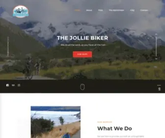 Thejolliebiker.co.nz(Alps 2 Ocean New Zealand Cycling Tours & Trips) Screenshot