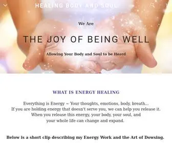 Thejoyofbeingwell.com(HEALING BODY AND SOUL) Screenshot