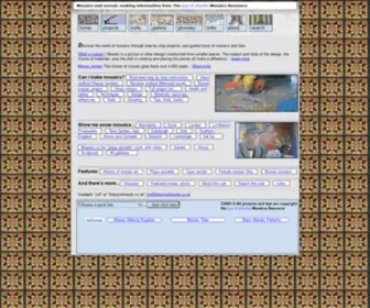 Thejoyofshards.co.uk(Tiles and mosaic making at The Mosaics Resource) Screenshot