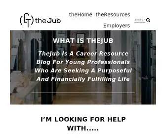 Thejub.com(Career & Job Search Resources for Millennials) Screenshot