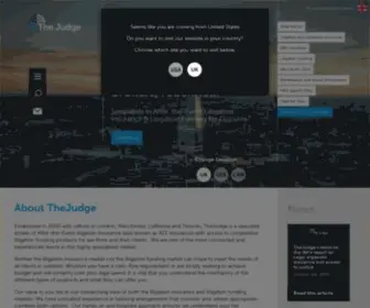 ThejudgeGlobal.com(After-the-Event Litigation Insurance & Litigation Funding) Screenshot