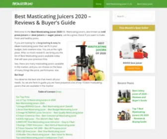 Thejuicerking.com(Reviews & Buyer's Guide) Screenshot