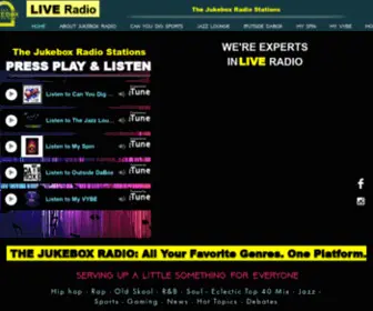 Thejukeboxradio.com(JUKEBOX RADIO) Screenshot