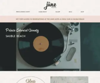 Thejunemotel.com(The June) Screenshot