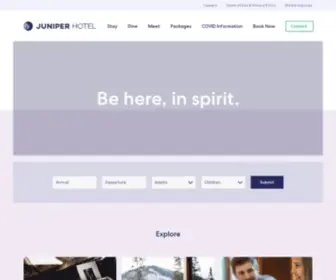 Thejuniper.com(Juniper Hotel) Screenshot