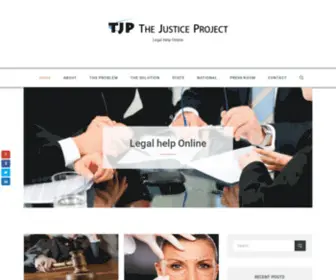 Thejusticeproject.org(Legal Help Online) Screenshot