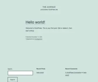 Thejuvenile.in(Just another WordPress site) Screenshot