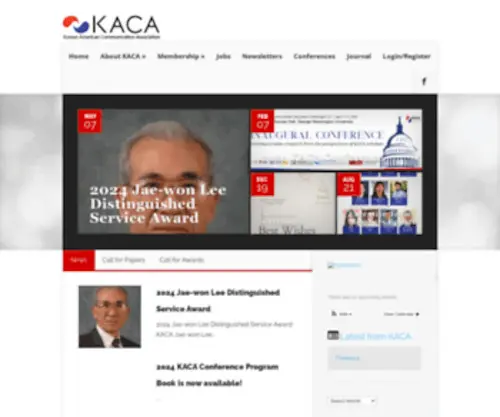 Thekaca.org(Korean American Communication Association) Screenshot