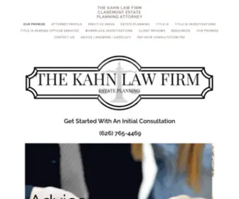 THE KAHN LAW FIRM Claremont Estate Planning Attorney