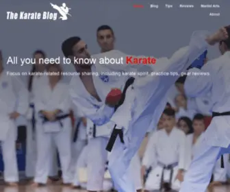 Thekarateblog.com(It's all about Karate) Screenshot