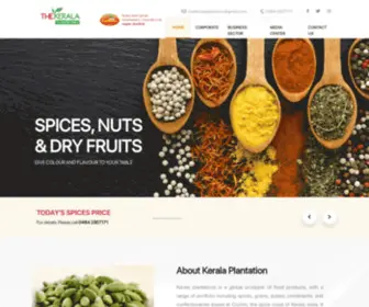 Thekeralaplantations.com(Kerala Plantation) Screenshot