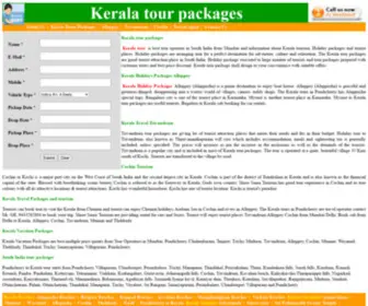 Thekeralatours.com(Kerala Tour Packages) Screenshot