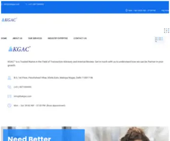Thekgac.com(KGAC Private Limited) Screenshot