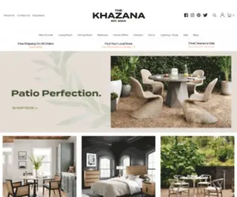 Thekhazana.net(Khazana Home Austin Furniture Store) Screenshot