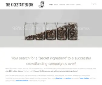 Thekickstarterguy.com(The Kickstarter Guy) Screenshot