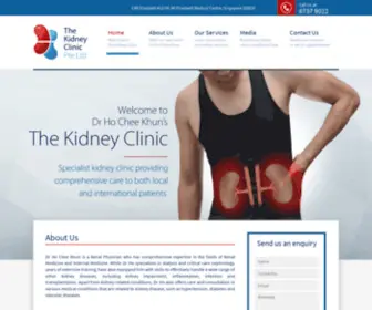 Thekidneyclinic.sg(The Kidney Clinic Pte) Screenshot