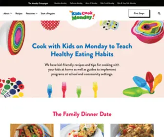 Thekidscookmonday.org(The Kids Cook Monday) Screenshot