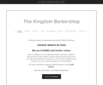 Thekingdombarbershop.com(The Kingdom Barbershop) Screenshot