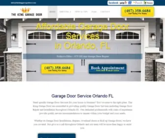 Thekinggaragedoor.com(Garage Door Services & Repair Orlando) Screenshot