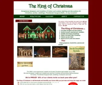 Thekingofchristmas.com(Christmas light installation/ hanging company Frederick) Screenshot