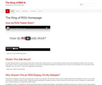 Thekingofrss.com(The King of RSS) Screenshot