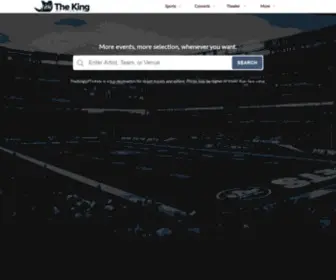 Thekingoftickets.com(Buy sports) Screenshot