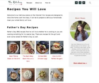 Thekitchenandalatte.com(Recipes You Will Love) Screenshot