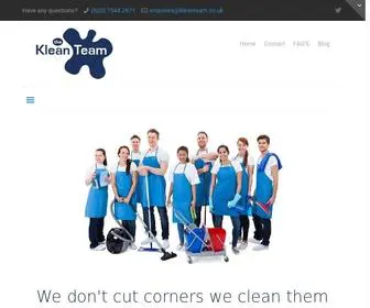 Thekleanteam.co.uk(Office cleaning in central London) Screenshot