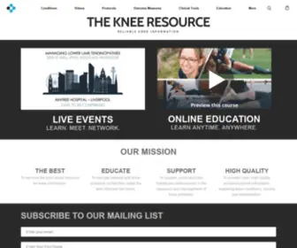 Thekneeresource.com(The Knee Resource) Screenshot