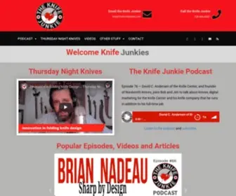 Theknifejunkie.com(The Knife Junkie) Screenshot