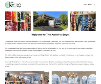 Theknittersedge.com(The Knitter's Edge) Screenshot