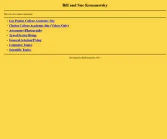 Thekomanetskys.com(The Komanetsky's Web Site) Screenshot
