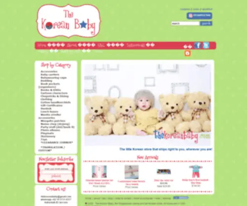 Thekoreanbaby.com(The Korean Baby) Screenshot