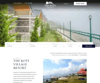 Thekotivillageresort.com(Luxury Stone Cottages) Screenshot