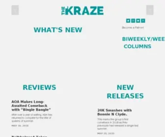 Thekrazemagazine.com(The Kraze) Screenshot