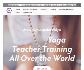 Thekriyayoga.com(Yoga Teacher Training) Screenshot