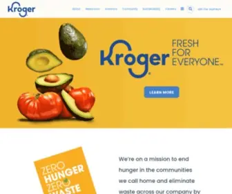 Thekrogerco.com(The Kroger Co) Screenshot
