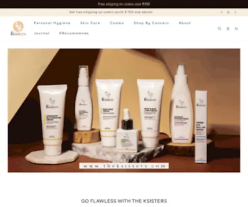 Theksisters.com(India's First Conscious Brand for Women's Hygiene and Skincare) Screenshot