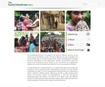 Thekudumbashreestory.info(Kudumbashree Story) Screenshot