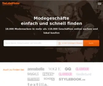 Thelabelfinder.ch(Online suchen) Screenshot