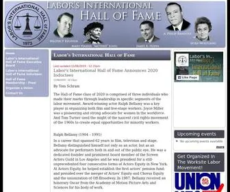 Thelaborhalloffame.org(Labor's International Hall of Fame) Screenshot