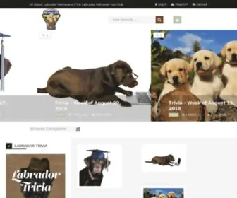 Thelabradorretriever.com(The Labrador Retriever) Screenshot